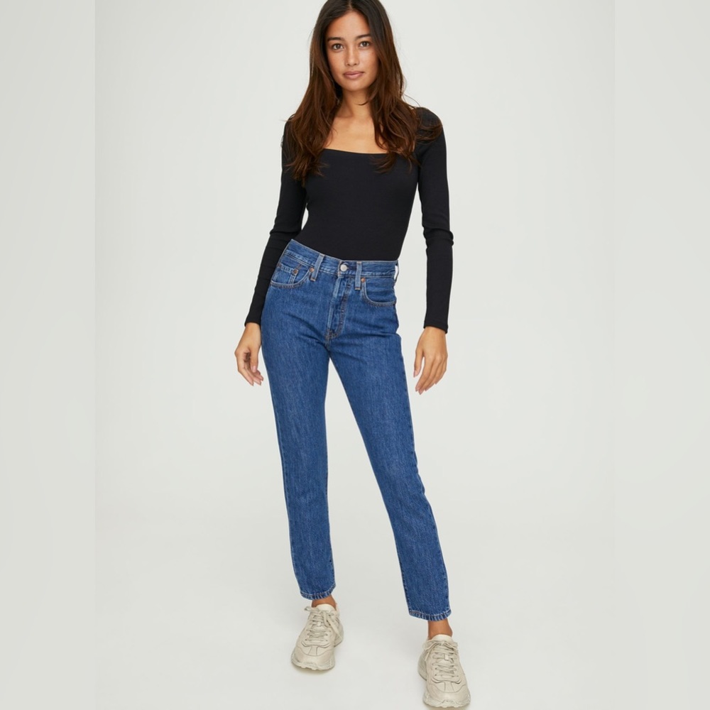 LEVI’S 501 Skinny Jeans in Sansome Stonewash Size 27